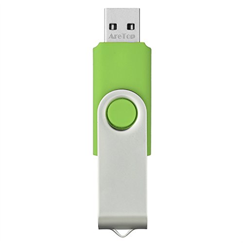 2GB USB 2.0 Flash Memory Drive Thumb Swivel Design (Green)