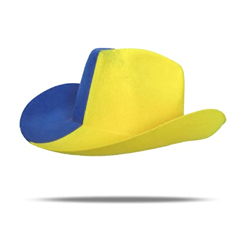 Sonia Originelli Fan Cowboy Hut Länder Fußball WM Fasching Party Farbe Blau-Gelb Cover