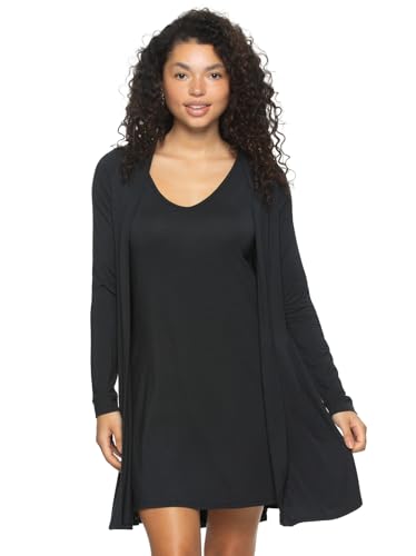 Felina Modal Tank Chemise And Wrap - Womens Loungewear, Posh Pajama Sets For Women - Lounge Set