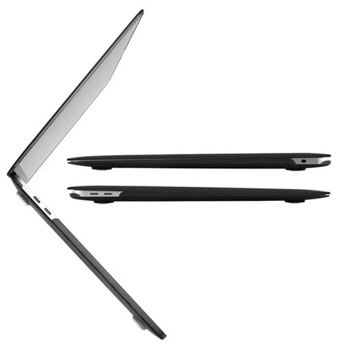 Image of Amazon Basics MacBook Air M1 Hard-Shell Case & Keyboard Cover for 2018-2021 Release | Compatible with MacBook Air 13 inch (A2337, A1932, A2179) with Touch ID Retina Display (Black)