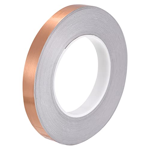 MECCANIXITY Foil Self Adhesive Tile Sticker Decoration Gap Sealing Tape Strip 9/16 Inch x 55 Yards for Wall Floor Ceiling Furniture Edge DIY Home Decor Decal, Rose Gold