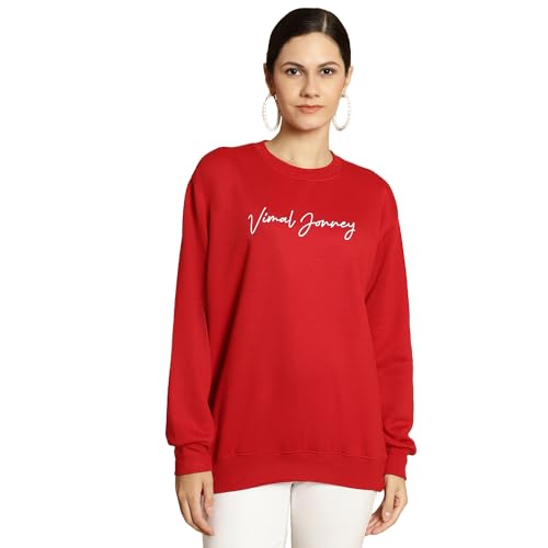 Image of Mack Jonney Multicolor Printed Round Neck Cotton Fleece Sweatshirt for Women (Pack of 2)-MACK51199