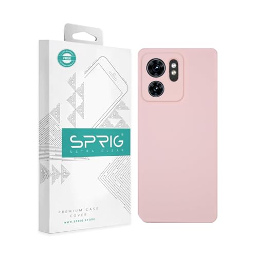 Image of SPRIG Compatible with Moto Edge 40 Premium Skintone (TPEE) Back Cover Drop Tested Shock Proof Mobile Case for Men, Women, Boys and Girls with Camera Protection (Light Pink)