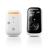 Motorola Nursery Vigilabebés PIP11 con Canciones de Cuna, Luz Nocturna, Monitor de Temperatura, Habla Bidireccional, Micrófono de Alta Sensibilidad, Alcance hasta 300m, Pantalla LCD