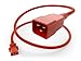 UNC Group Power Cord IEC C13 to IEC C20, 15Amp, 14AWG, 250V, SJT Jacket, C13-C20, Red, 8 Foot