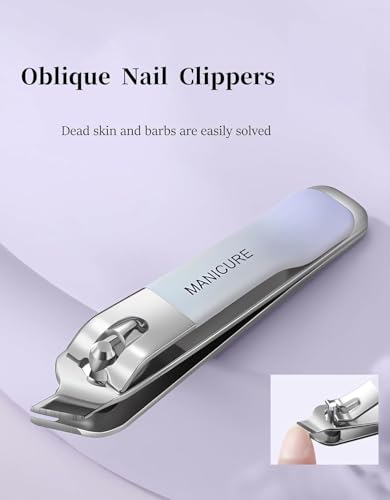 Image of Professional Manicure & Pedicure Kit, Stainless Steel Grooming Set with Nail Clippers, Cuticle Trimmer, Scissors & Tweezers (4 IN 1 MANICURE)