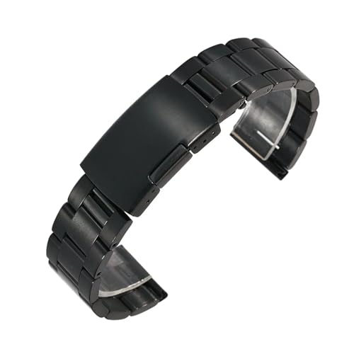Bracelet de montre acier inoxydable universel noir or pour réparer sa montre