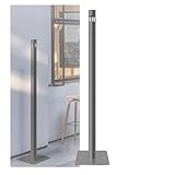 YCOVSFP Bodenaschenbecher, Outdoor Garten Outdoor Edelstahl Rauchereimer Zigarettenkippen-Sammelbox, Abnehmbar, Geeignet for Öffentliche Raucherbereiche(Gray)
