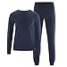 Produktbild Living Crafts - BJÖRN | Schlafanzug Herren lang, frottee Schlafanzug, Pyjama Bio-Baumwolle, Perfekte Passform, Rippbündchen und elastischer Hosenbund (XXL, Navy)