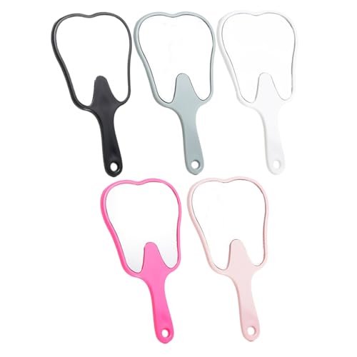 Licsaliwe Zahnförmiger Handspiegel 5 Stück Set