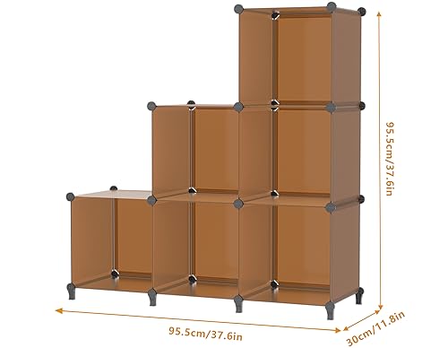 6-Cube-Storage-Organizer-Closet-Organizer-Storage-Cabinet-Shelf-Bookcase-Bookshelf-with-Metal-Hammer-Storage-Cubes-Organizer-Cabinet-for-Kids-Closet-Bedroom-Bathroom118x118x118-inchBlack