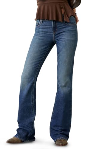 PacSun Women's Jade Low Rise Bootcut Jeans Stretch Dark Blue