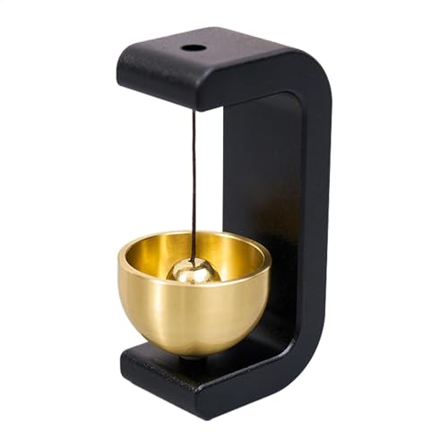 Timbre magnético para puerta, campanilla de viento en forma de C, timbre recordatorio de entrada, silencioso y no intrusivo, fácil de instalar, 8,2 cm, para el hogar, porche, jardín