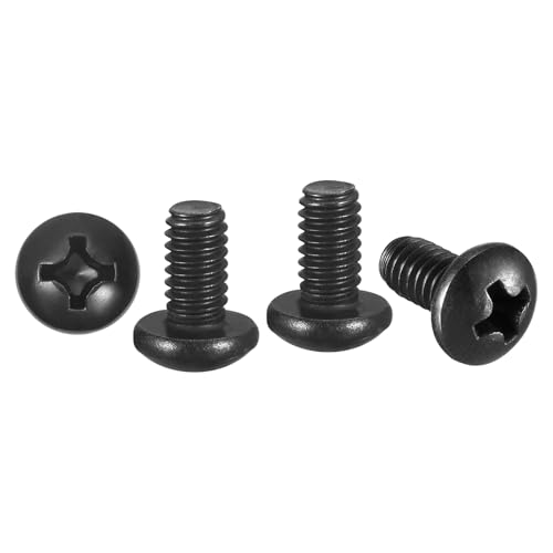 METALLIXITY Boulon à tête cylindrique Phillips #8-32x5/16 50 pcs acier noir