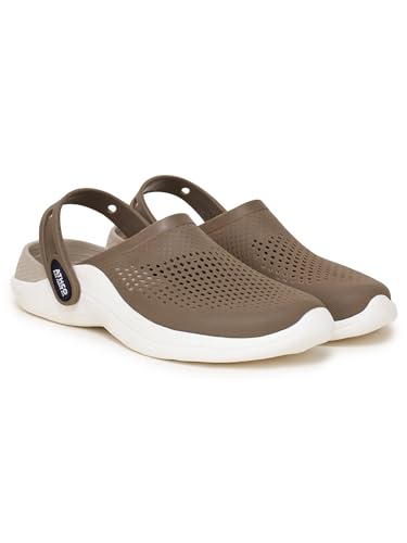 Image of Athco Avatar Clogs for Men|Boys|Unisex|Dual-Color Soft EVA Cushioned Footbed|Easy Wear with Adjustable Back Strap|Lightweight|Flexible|Breathable|Extra Soft Comfortable Anti-Skid Casual Mule|All-Season|Summer|Monsoon|Rain|Winter|Waterproof|Casual Slip-On Sandal|Indoor & Outdoor Wear|Trendy|Fashionable|Stylish|Shoes