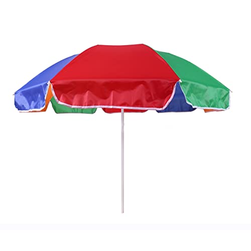 Image of Big Size 7 Feet Outdoor Garden Umbrella Windproof Waterproof UV Resistant Sun Shade for Patio Use