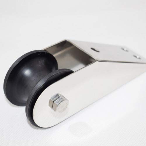 Pebbly Beach Boat Bow Anchor Rubber Roller, Fixed Marine Yacht Docking - Stainless Steel #TOP1