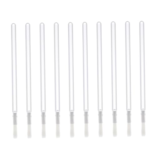 NULYLU Lip Liner Brush Set 50pcs Disposable Fine Nylon Bristles Plastic Handle Perfect for Lip Liner Cosmetics