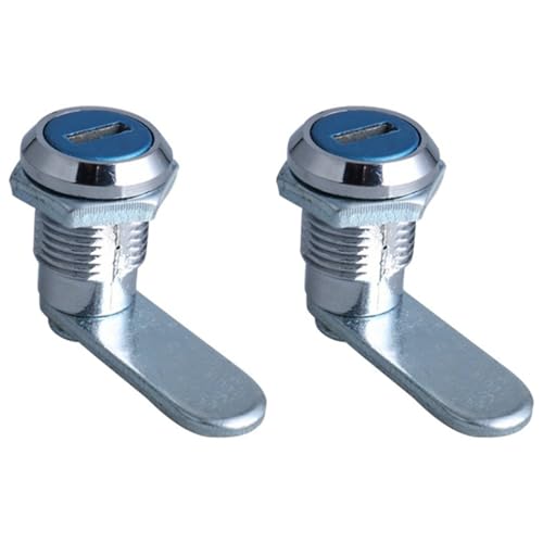 Serratura a camma in lega di zinco da 15 mm per armadietti, cassette postali, scatole elettriche, con cilindro a 90 gradi, chiave universale