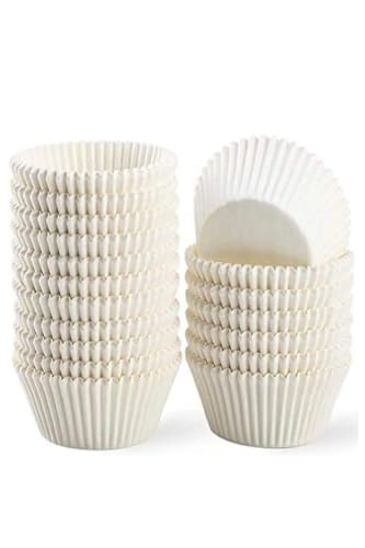 Takribi 100 Adet Büyük Boy Beyaz Muffin Kek Kalıbı 50x40 Mm, Cupcake Kağıdı, Brownie Kalıbı
