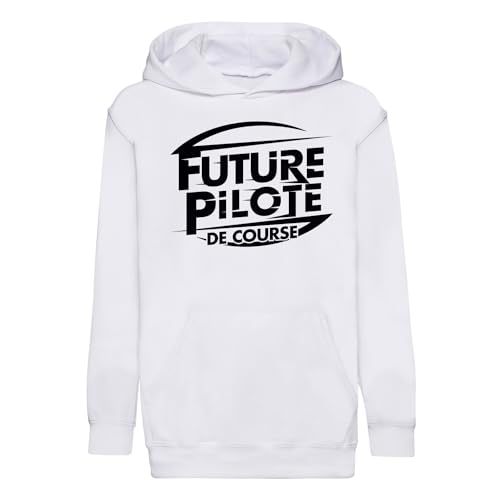 Sweat à capuche enfant future pilote course automobile sport premium