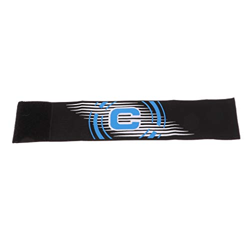 LEIPUPA Captain Armband Football Soccer Sports Adjustable Arm Bands - Black - Thumbnail 3