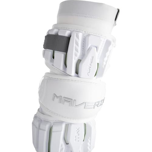 Maverik Max Lacrosse Arm Pads 28 (White Medium)