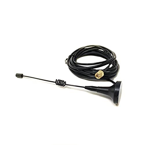 Image of GSM 2dBi /3dBi Magnetic Base Antenna with SMA Connector | 900 /1800MHz External Antenna | 3M RG174 Cable | Compatible with SIM800 SIM900 GSM Modules, GPS Tracker, IoT Devices