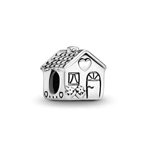 Aiwedanisnting Donna Ciondolo Little House Argento 925 Colgantes con Zirconia cubica per Charm Bracciale