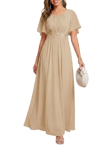 Image of Ever-Pretty Women's Applique Chiffon Formal Wedding Guest Dresses