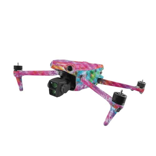 Image of MightySkins Carbon Fiber Skin Compatible with DJI Air 3 - Tie Dye Splatter | Protective, Durable Textured Carbon Fiber Finish | Easy to Apply