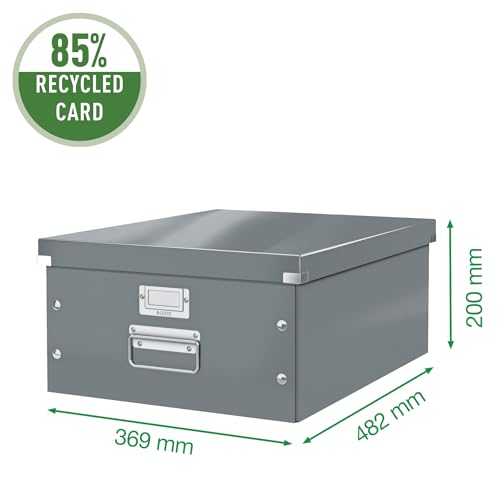 Boîte de rangement A3 Leitz Click & Store noire grande taille