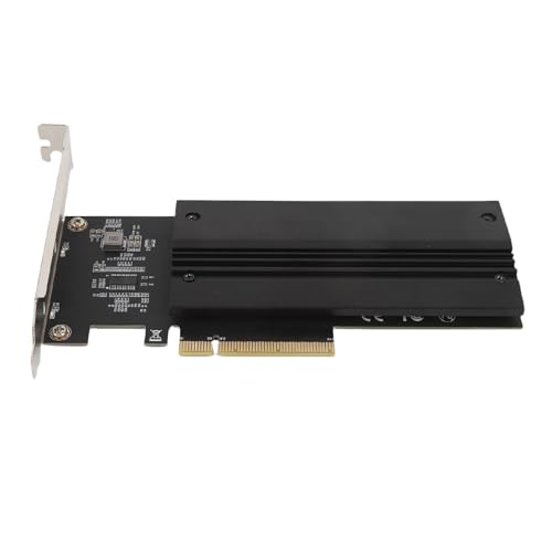 Nvme Pcie Adapter Card CPU Heat Sink for 2 Port Pci Express M.2 X8, Aluminum Interface Card Expansion Board Memory Readers