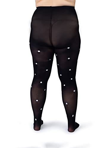 Silky Toes Womens Plus Size Patterned Tights Fashion Printed Designed Opaque Stockings3