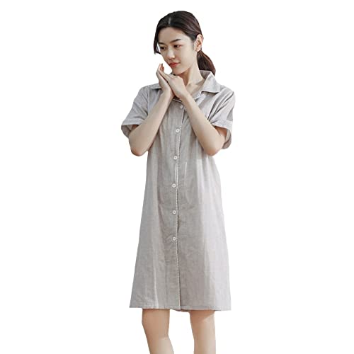 【Morbido abito da notte】 Il design alla moda di questo abito pigiama ti consente di stare al caldo senza soffocarti. L'elegante ondeggiare della camicia da notte mentre cammini fornisce una zona libera alle gambe quando sei pronto a stendere l'indumento si deposita su di te come una morbida coperta