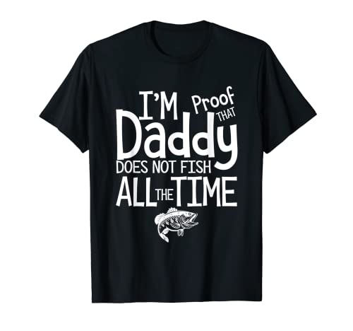 Funny Fishing Daddy Does Not Farm All The Time - Diseño de peces Camiseta