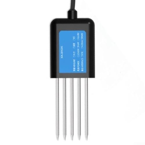 Sonde de sol USB pour l'agriculture et le jardinage, étanchéité IP68 pH NPK testeur de température d'humidité sonde en acier inoxydable avec réponse rapide (B)