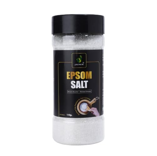 JAINIK | Epsom Salt For Muscle Relief, Relieves Aches Pain | Bath salt for Relaxation | Refreshing Body | Joint Soreness and Tired Muscles | No Color Added 1 Kg. (EMP09515)-image-47