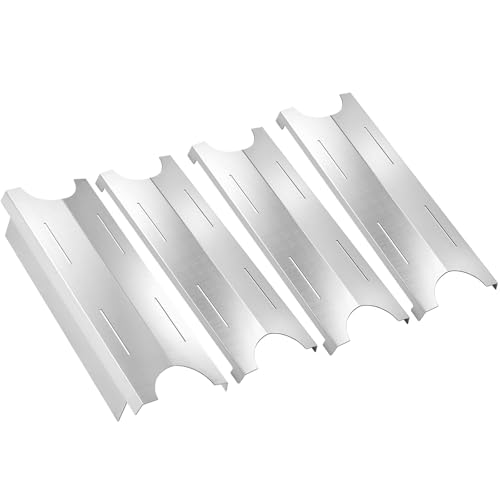 Image of MFHP2 Heat Shields Replacement Parts for Master Forge 3 5 Burner Grill Parts BG1793B-A BG179A 98162 503225 Heat Plates Tents Flame Tamer Burner Cover Modular Grill Accessories, Pack of 4