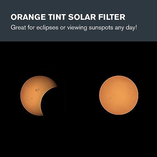 Celestron 94244 EclipSmart Solar Eclipse Telescope Filter – ISO 12312-2 Compliant, Secure Fit with Solar Safe Film, Works with 8” Schmidt-Cassegrain/EdgeHD Telescopes, Black