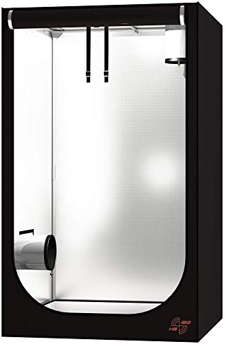 COSTWAY Growbox Darkroom Growzelt Grow Tent Zuchtschrank Pflanzenzucht Gewächszelt (80x80x160 cm)