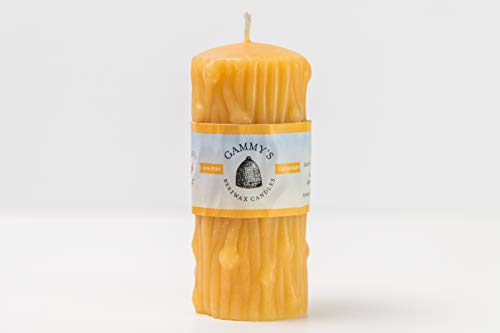2″X4.8″ Lumpy Bumpy Stumpy Beeswax Candle - 100% Pure Beeswax, Hand-Poured And Family-Run - By Gammy's Beezwax Candles #TOP22