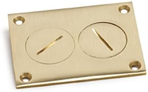 6304-DP Replacement Cover w/Screw Plugs for Duplex - Brass