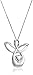 Sterling Silver Angel with Heart Pendant Necklace, 18"
