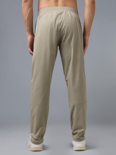 Image of TECHNOSPORT Men's Solid Slim Fit Sports Track Pants with TS LYTRA | Quick-Dry, Moisture-Wicking, UPF 50+ & Odour-Resistant Activewear for Gym, Running & Training