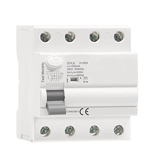Disjoncteur ELCB MOBYAT Type A 63A évite les pannes et protège les lignes électriques 4P