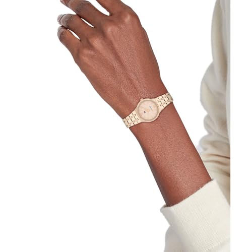 Image of Tommy Hilfiger Mackenzie with Carnation Gold Dial Gold Stainless Steel Strap Watch for Women - TH1782887