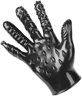 Sex Glove Adult Flirting Sex Toys G-spot Massager Silicone Massage Gloves Ribbed Teasing Gloves Masturbation Vagina Stimulator Nipple Massage Sexy Finger Cots Bath Glove SM Game Bedroom Couples