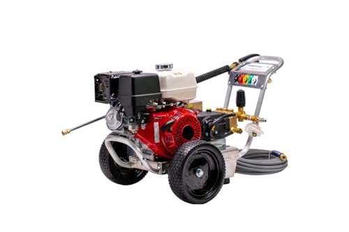 Pressure-Pro Eagle II EB4040HA Belt Driven 4000 PSI Cold Water Pressure Washer, 4.0 GPM, GX390 Engine, Includes Spray Gun and Extension Wand, 5 QC Nozzle Tips, 3/8-inch x 50-Foot Non-Marking Hose