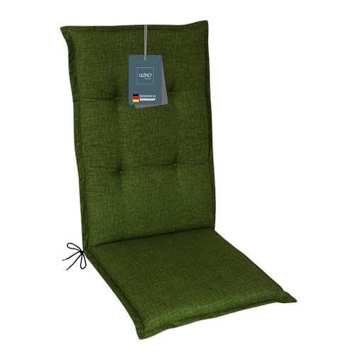 LILENO HOME Gartenstuhl Auflagen als [1er Set - Hochlehner] in Grün -...